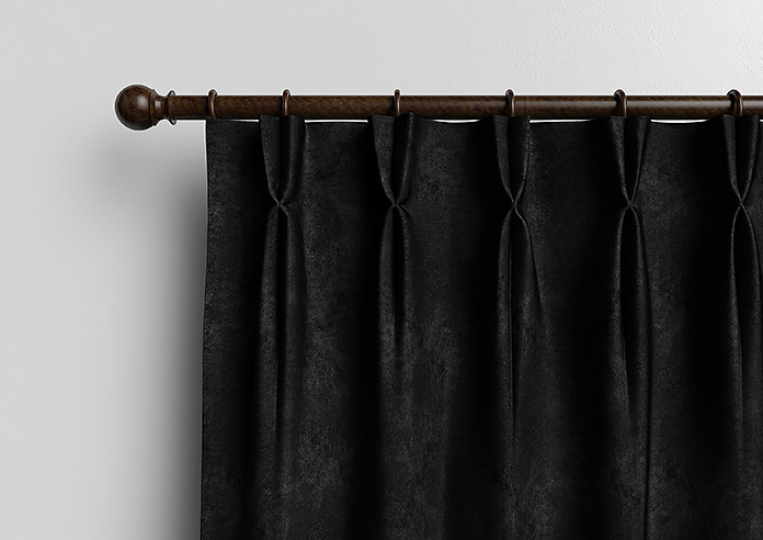 Florence Faux Suede, Classic Black - Made to Measure Curtains - Image 12
